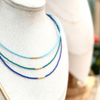 Miyuki Necklace - Sea Blue Gold