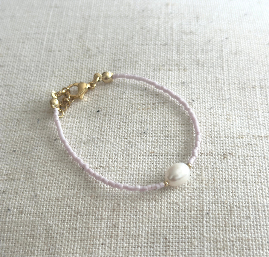 Miyuki Bracelet - Light Lylac pearl