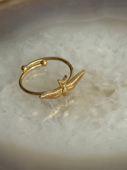 Caribe Bird Gold Ring