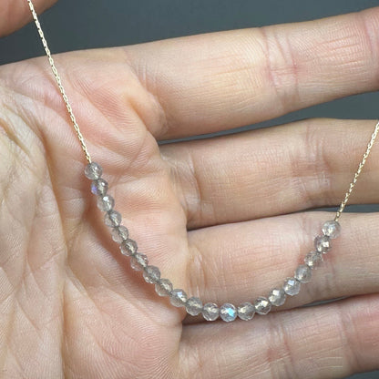 Labradorite Necklace Gold filled 14k