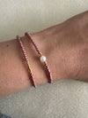 Mimi Vintage Pink Pearl Gold Bracelet