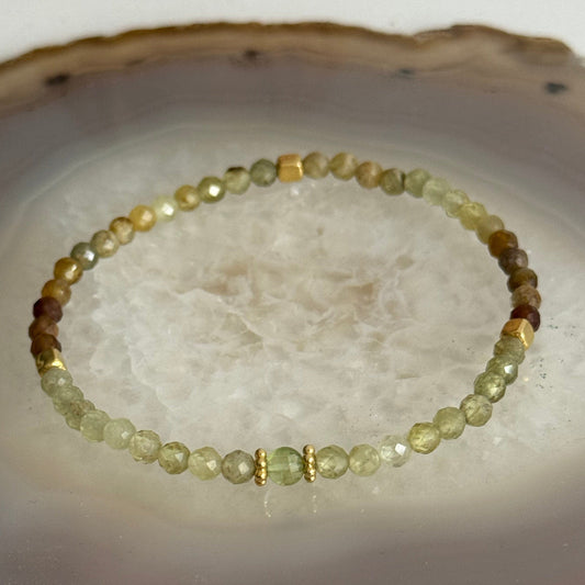 Peridot Bracelet Gold Vermeil