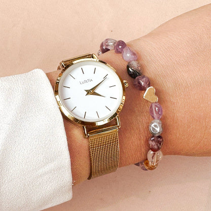 Bohemian Bracelet <br> Iolite Bracelet Heart