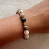 Bamboo Lace Agate Stone 
Bracelet