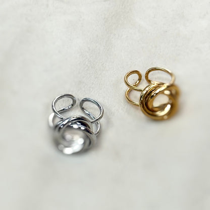 Flower Knot Gold Ring