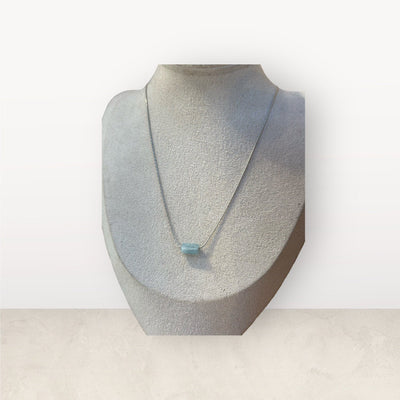 Lucky stone necklace Aquamarine