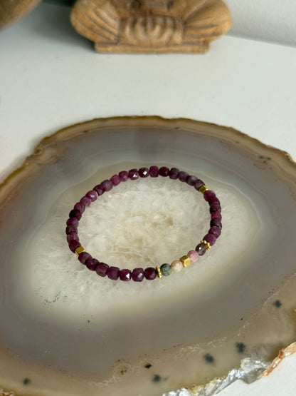 Pink and Watermelon Tourmaline Bracelet (GV)