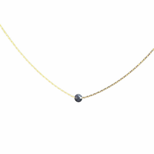 Sapphire Gold Necklace (September's Birthstone) <br> Minimalist