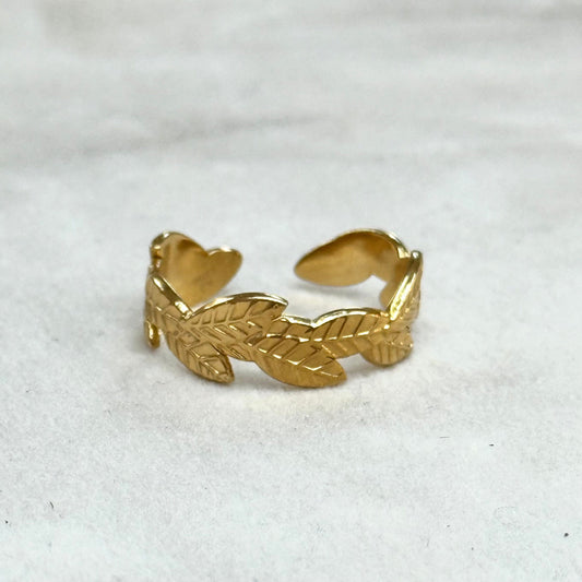 Leaf Gold Ring