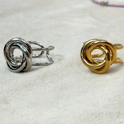 Flower Knot Gold Ring