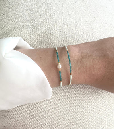 Miyuki Bracelet - Sea Blue Pearl