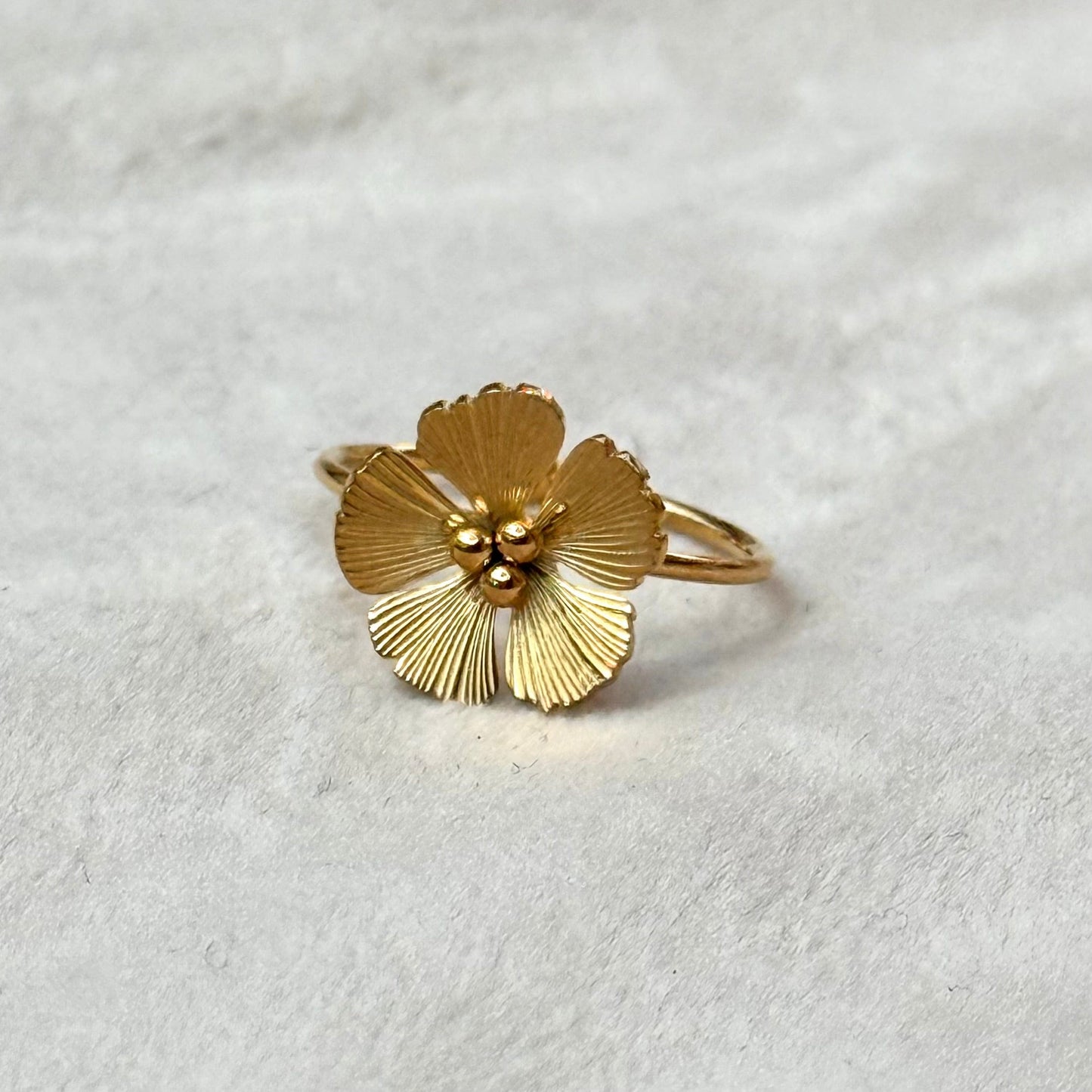 Flower Gold Ring