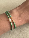 Mimi Jade Green Pearl Gold Bracelet