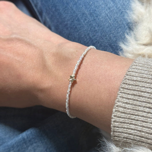 Miyuki Bracelet - Shimmery Gold - Star