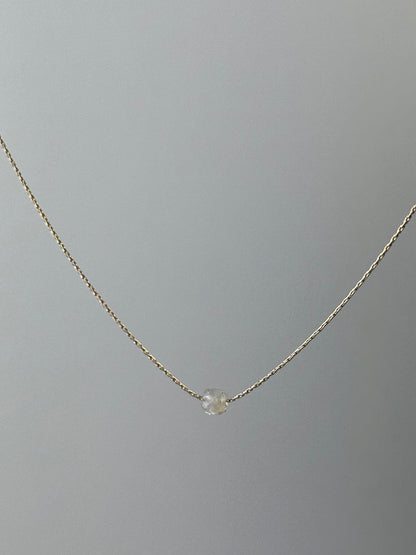 Citrine Gold Necklace (November Birthstone) <br> Minimalist square