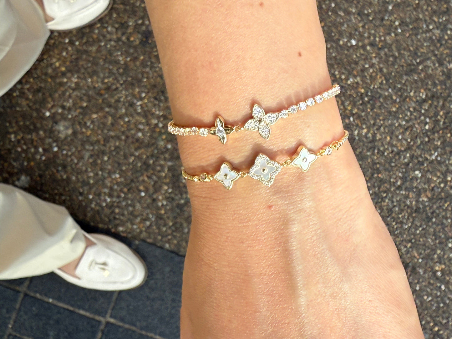 Clover Lys Bracelet Adjustable - Duo