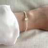 Miyuki Bracelet - Ivory and Rose quartz