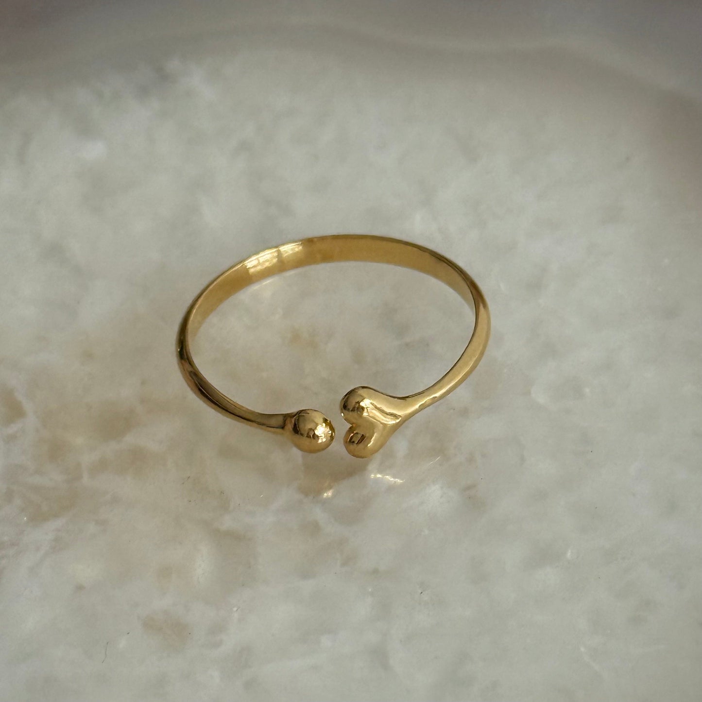 Caribe Sweet Heart Gold Ring