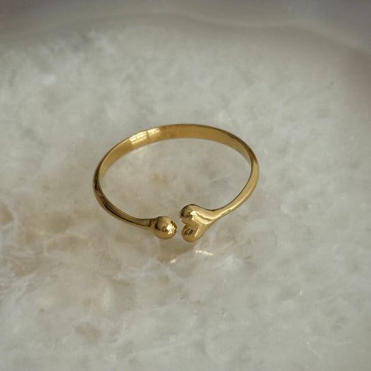 Caribe Sweet Heart Gold Ring