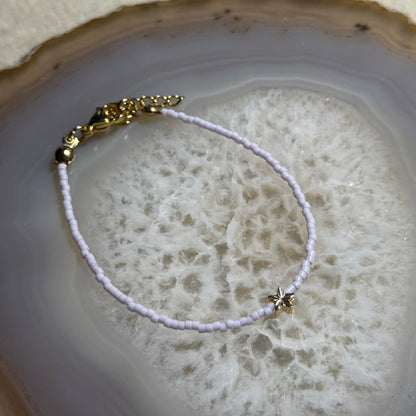 Miyuki Bracelet - Light Lilac Gold - Star