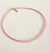 Miyuki Necklace - Candy Pink Gold