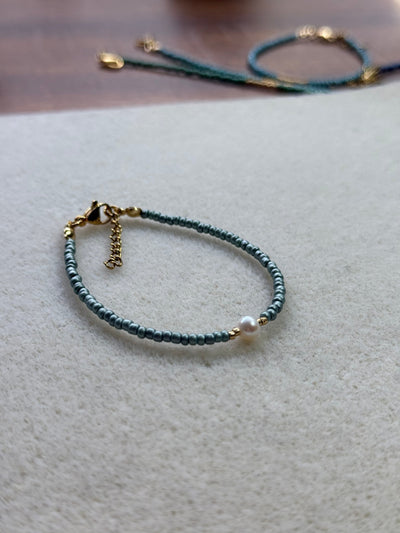 Mimi Grey Blue Gold Bracelet