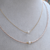 Miyuki Necklace - Light pink and Pearl