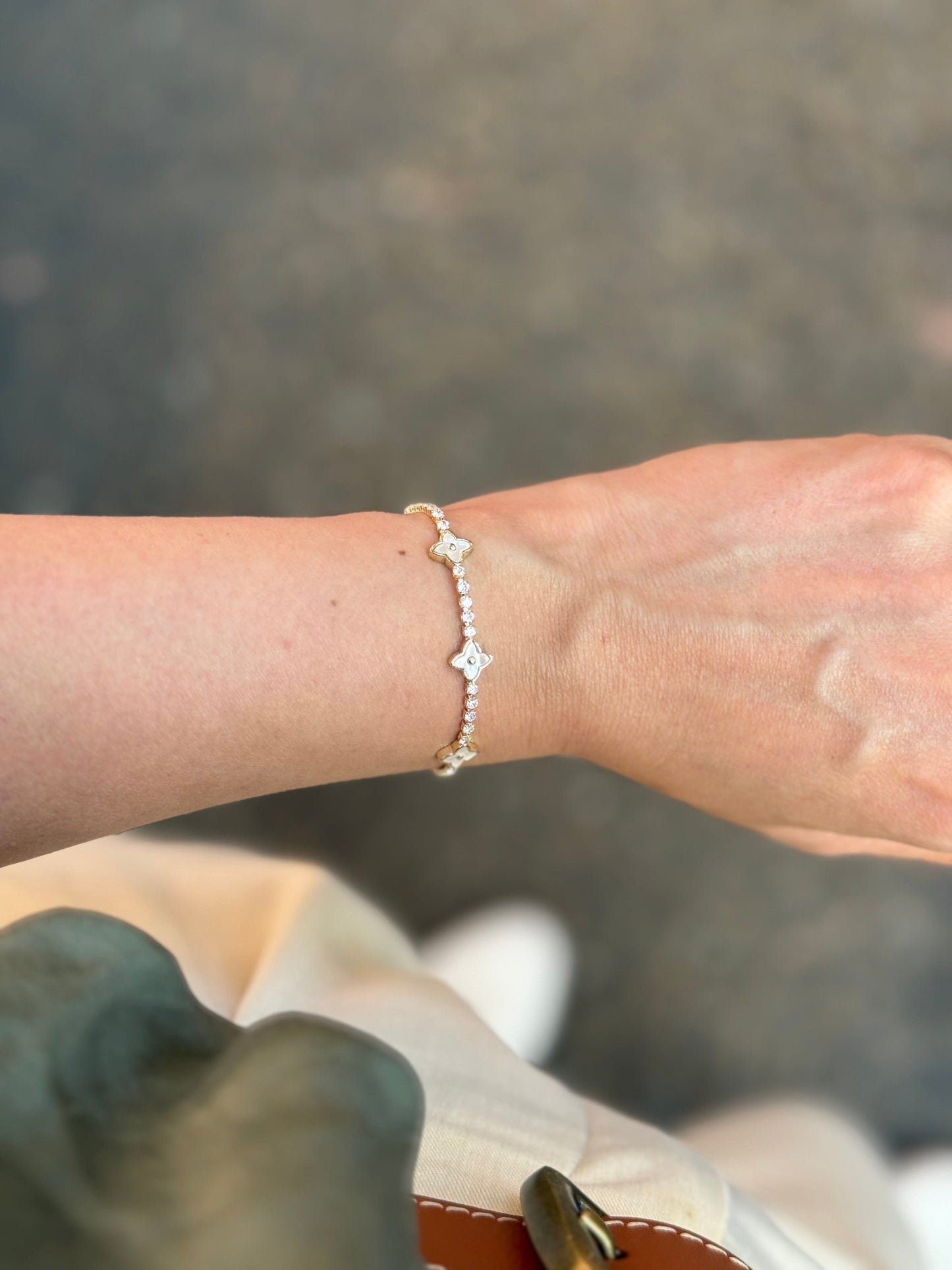 Clover Lys Bracelet Adjustable - Trio
