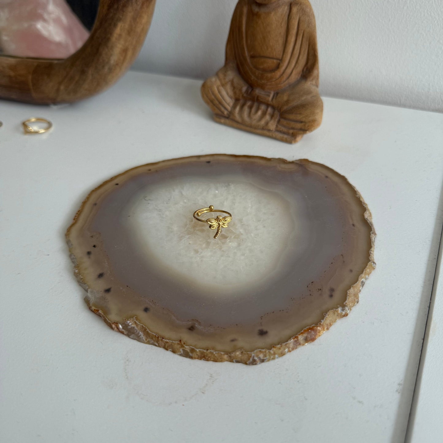 Caribe Dragonfly Gold Ring