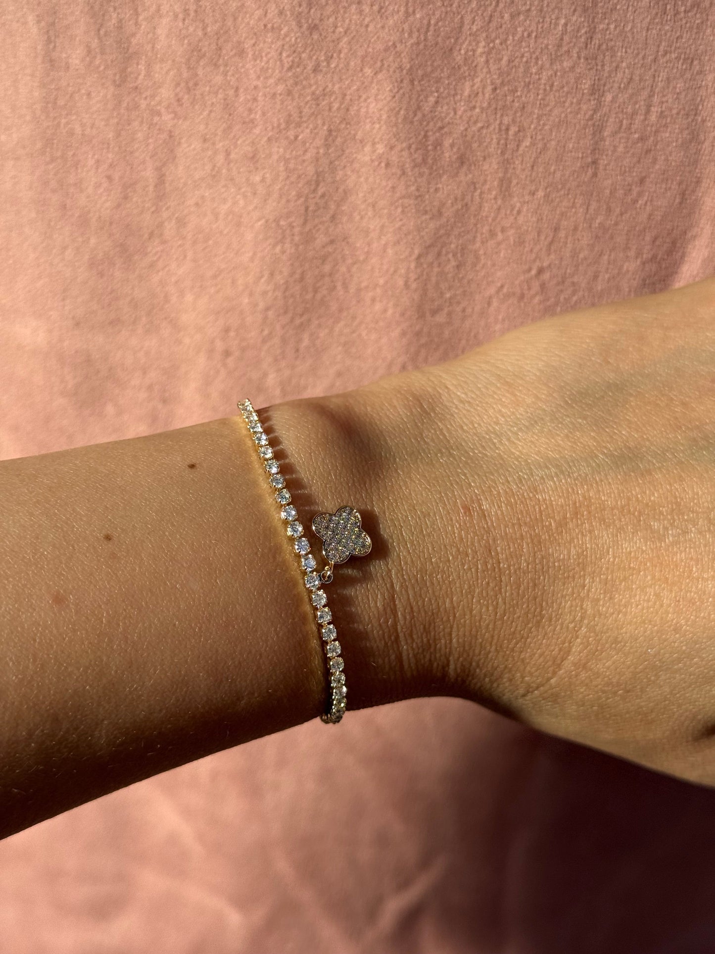 Clover Charm Bracelet Adjustable