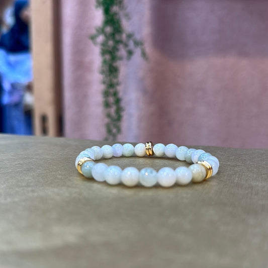 Jade Duo Disk Bracelet