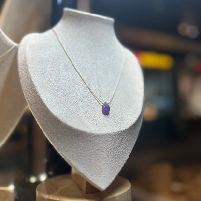 Amethyst Drop Necklace
