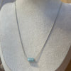 Lucky stone necklace Aquamarine