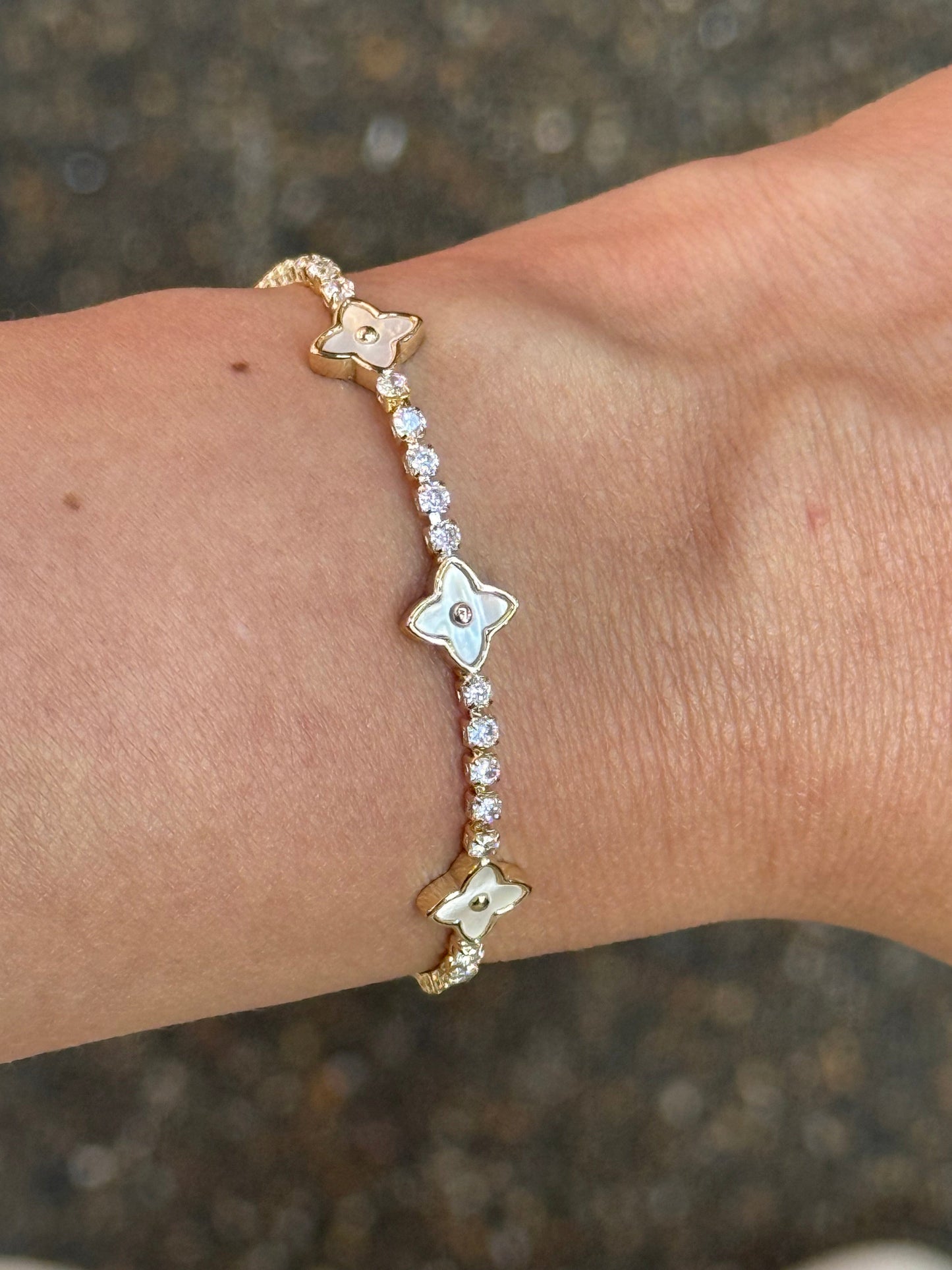 Clover Lys Bracelet Adjustable - Trio