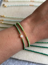 Mimi Jade Green Pearl Gold Bracelet