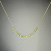 Peridot Necklace Gold filled 14k