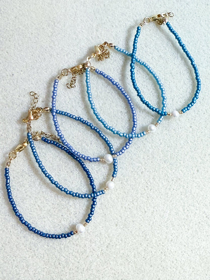 Mimi Lagoon Blue Gold Bracelet