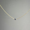 Sapphire Gold Necklace (September's Birthstone) <br> Minimalist