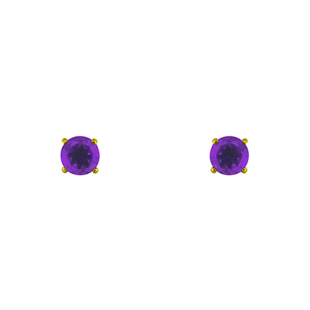 Amethyst earrings (9K Gold) <br> Majestic