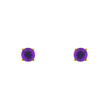 Amethyst earrings (9K Gold) <br> Majestic