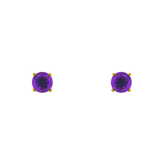 Amethyst earrings (9K Gold) <br> Majestic
