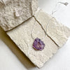 Amethyst Flower Sterling Silver Necklace