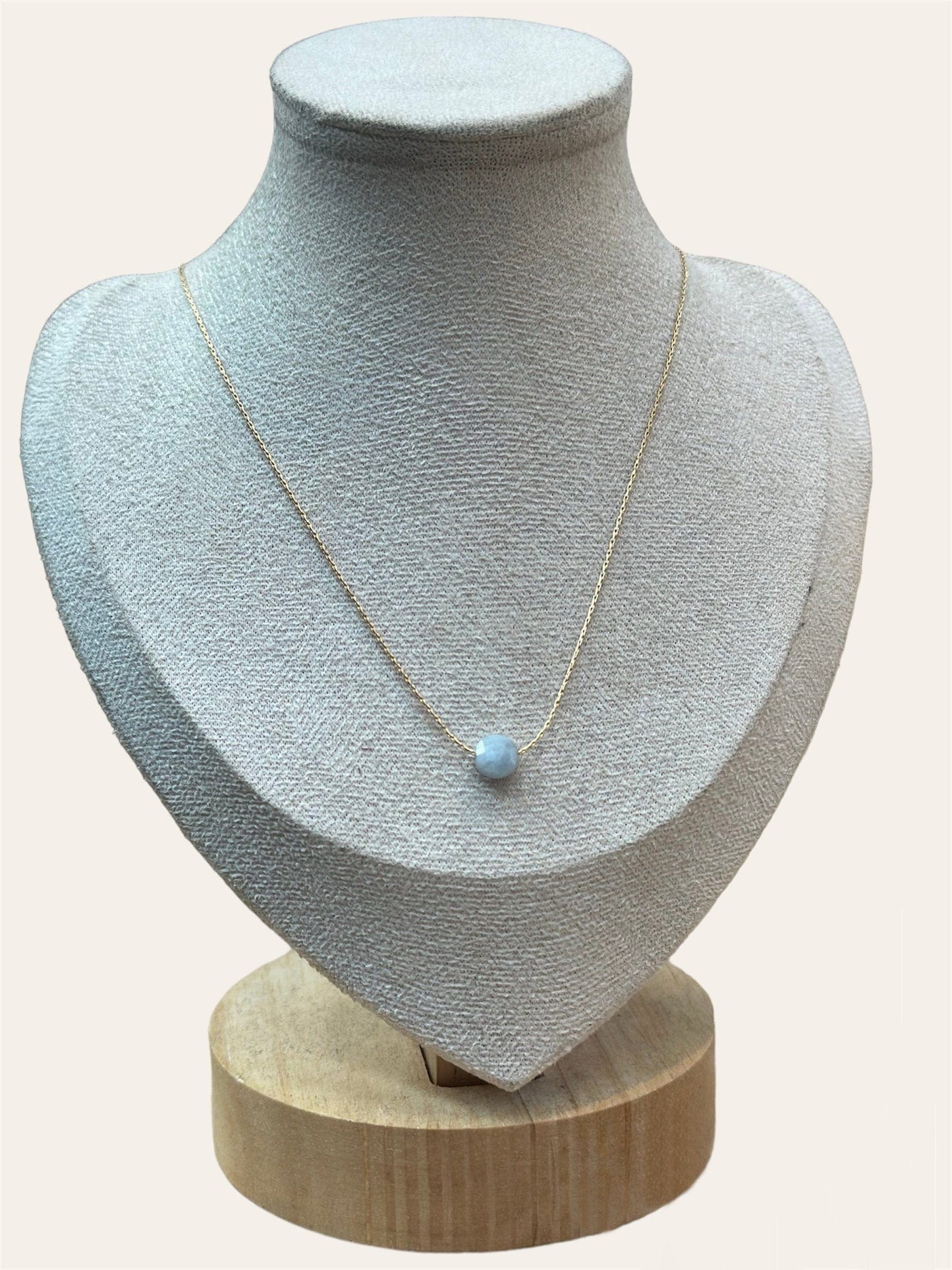 Lucky Stone Aquamarine Necklace