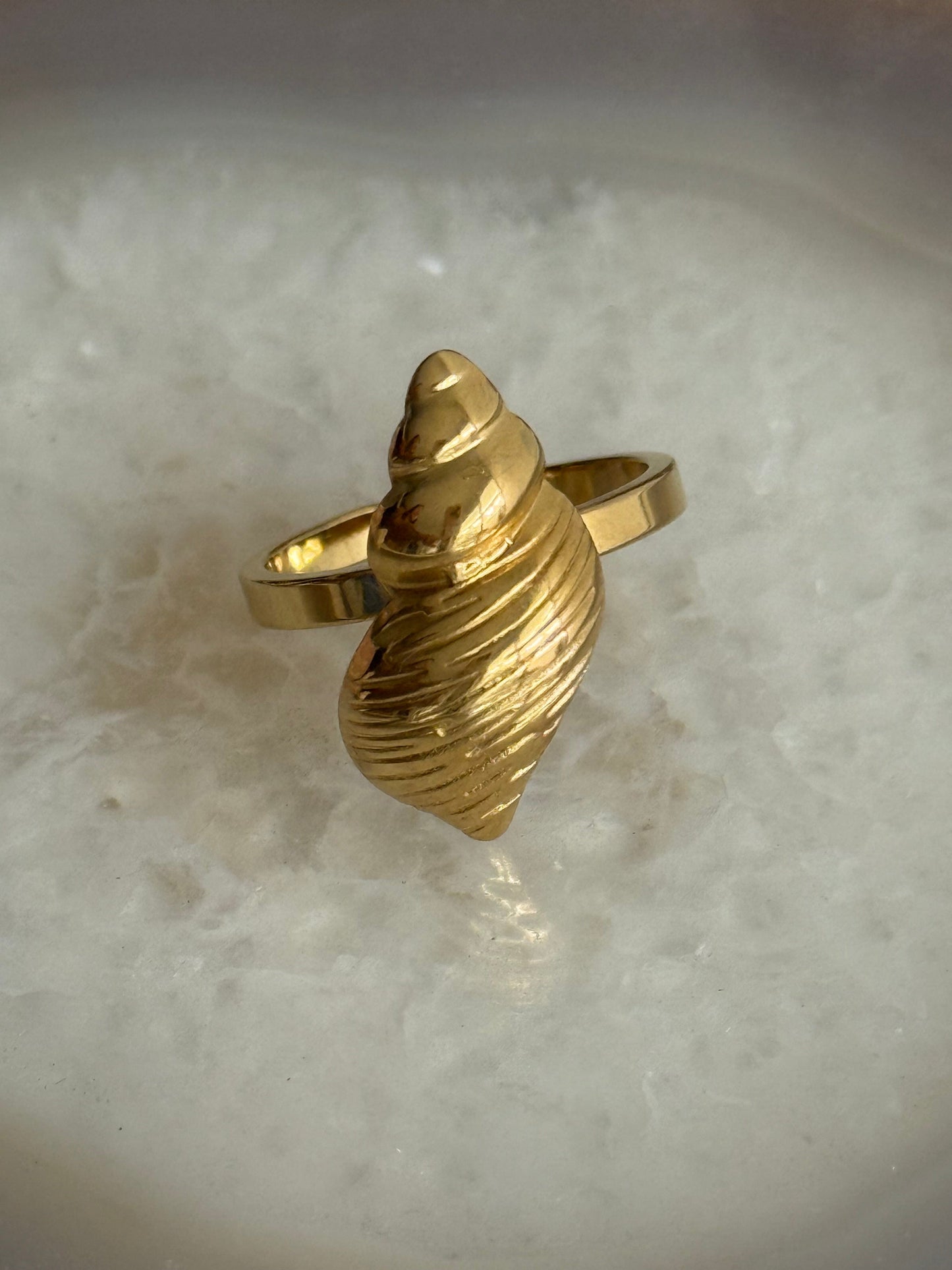 Caribe Snail Shell Gold Ring