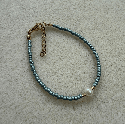 Mimi Grey Blue Gold Bracelet