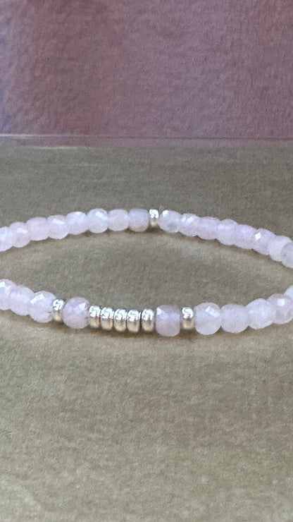 Rose quartz bracelet 4mm