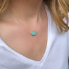 Cabochon Turquoise Silver Necklace