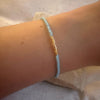 Miyuki Bracelet - Sky Blue Gold