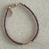 Burgundy Rocaille bracelet gold