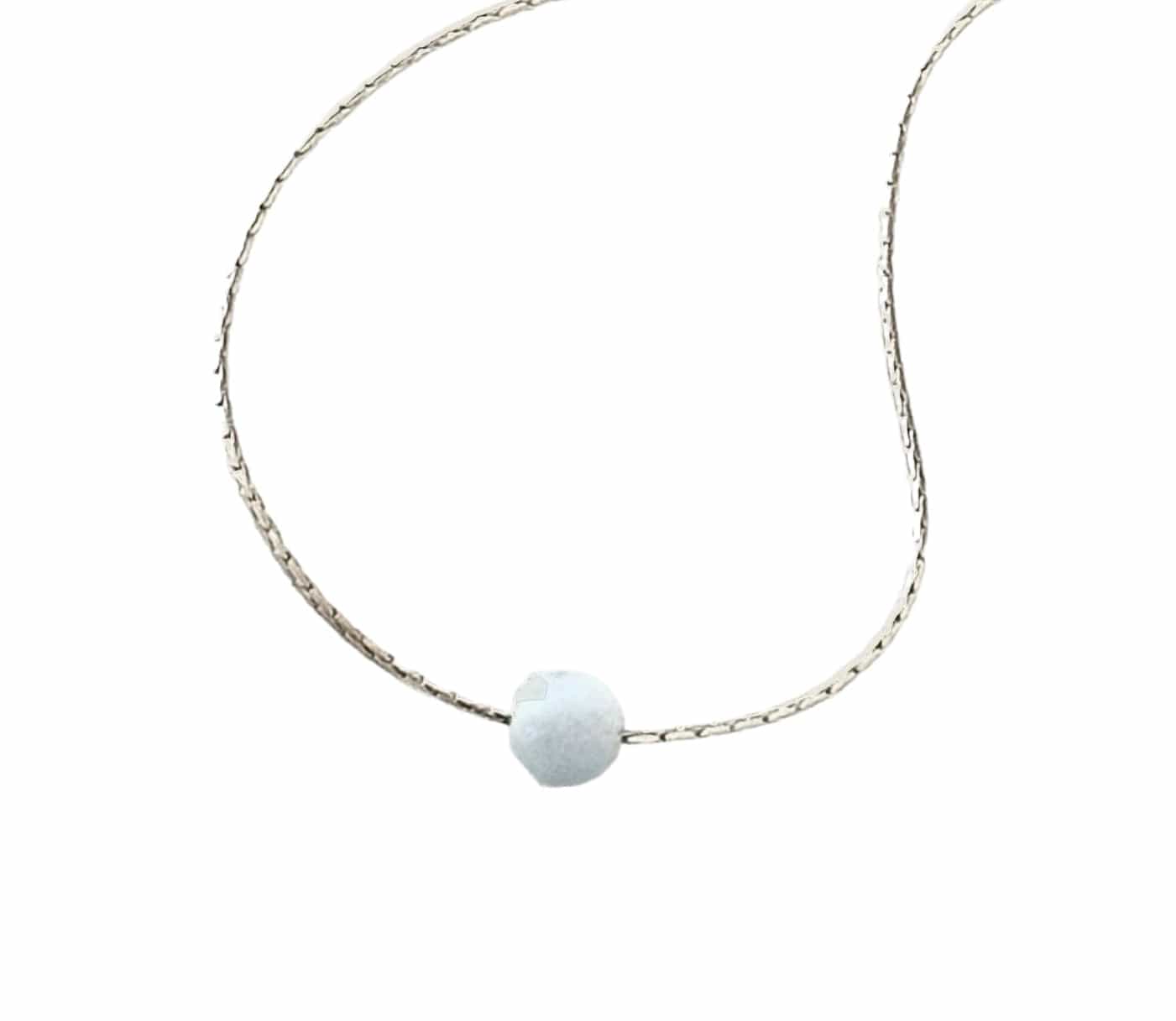 Lucky Stone Aquamarine Necklace